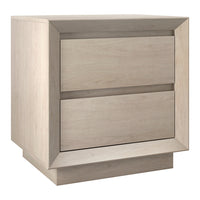 Hudson&Canal - Table de chevet rectangulaire Emmett - 24 po l - Blanc aulne-Un design moderne et contemporain pour votre chambre, votre bureau et plus encore