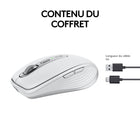 Logitech - MX Anywhere 3S Souris sans fil - Gris pâle-Garantie fabricant limitée de 1 an