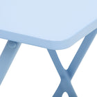 Outsunny - Set de café bistro de jardin de 3 pièces, bleu- Une table d'appoint carrée est élégante et facile à nettoyer avec un chiffon humide 