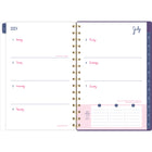 Cambridge - Agenda hebdomadaire/mensuel traits sombres EttaVee 2024-2025 - 5 1/2 po x 8 1/2 po - multicolore - anglais-Un mois sur deux pages comprenant des blocs quotidiens, une section de notes et des calendriers de référence des mois passés / futurs