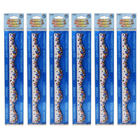 Ashley Productions - Bordure festonnée magnétique - Confettis - 12'/Pack - Paquet de 6-Un design amusant pour égayer votre tableau !