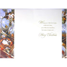 Rosedale - Cartes de souhaits Noël / Enveloppes - 5-1/2 po x 8 po - Fini scintillant et dorure - Paquet de 12-Imprimées sur un papier de qualité non couché