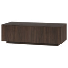 Hudson&Canal - Table basse rectangulaire Paxton 48" de largeur, - Brun aulne-Le plateau de table a une capacité de poids de 75 lb
