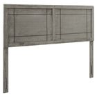 Modway - Archie Bois Tête de lit King, Gris-Tête de lit King Wood