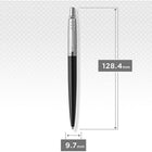 Parker - Stylo à bille Jotter - Bond Street noir avec bordure chromée - pointe moyenne - encre bleue-Coffret-cadeau non inclus