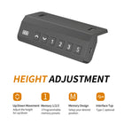 ShoppingAll - Bureau debout électrique à double moteur 48 larg. po - Noir-Garantie limitée d'un an du fabricant