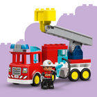 LEGO - DUPLO Town Le camion de pompiers avec un boyau et un pompier-Ce cadeau de pompier est une gâterie amusante pour les enfants de 2 ans et plus