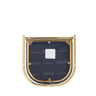 Manhattan Comfort - Louvre tabouret de bar moderne du milieu du siècle de 21" en similicuir noir et or titane - lot de 2-10