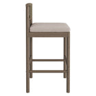 Modway - Eleni Terrasse extérieure Bois de teck Tabourets de bar Ensemble de 2 - Caillou-Assemblage simple