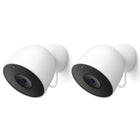Google - Nest Cam Outdoor filaire (2e gén)  - Paquet de 2-Grâce à l'intelligence de Google Home, vous pouvez obtenir des descriptions d'événements plus détaillées, rechercher dans votre historique vidéo en posant simplement une question, et rester informé des éléments qui vous intéressent, comme l'ouverture du portail ou le fait que votre chien creuse dans le jardin