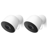 Google - Nest Cam Outdoor filaire (2e gén)  - Paquet de 2-Grâce à l'intelligence de Google Home, vous pouvez obtenir des descriptions d'événements plus détaillées, rechercher dans votre historique vidéo en posant simplement une question, et rester informé des éléments qui vous intéressent, comme l'ouverture du portail ou le fait que votre chien creuse dans le jardin