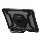 UAG - Étui Robuste Plasma iPad 10.2 2021/10.2 2020/10.2 2019, Ice/Noir-La béquille prend en charge le positionnement en mode portrait et paysage