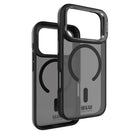 Blu Element - Étui Chromatic Kick MagSafe Noir pour iPhone 17 Pro Max-Protection supplémentaire de l’appareil photo avec support pliable pour visionnage à l’horizontale