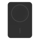 Belkin - Batterie externe magnétique 5K sans fil + support, noire-Chargez sans fil un iPhone 16/15/14/13/12 avec une puissance allant jusqu'à 7,5 W