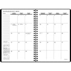 Staples - Agenda scolaire hebdomadaire/mensuel 2024-2025 - 5 1/2 po x 8 1/2 po - assorties/noir - bilingue-1 semaine par mois sur deux pages avec un mini mois en référence dans le haut ou le bas de chaque 2 pages