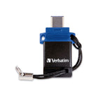 Verbatim - Clé USB-C Store 'n' Go Dual 128 Go – Bleu-Transférez facilement des fichiers entre votre appareil équipé d'un port USB Type-C et un autre PC