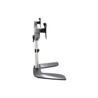 Startech - Stand double moniteur - Stand ergonomique pour écran de bureau jusqu’à 32" VESA - Argent-Installation réglable : Double support pour moniteur d’ordinateur avec clips de gestion de câbles le long des bras argentés et du poteau central pour organiser les câbles afin d’un espace de travail propre et de tenir un outil d’ajustement de tension et d’articulation