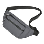 Nicci - Sac banane avec poche avant zippée - Gris -Compartiment à fermeture éclair sur le devant
