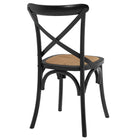 Modway - Gear Fauteuil d’appoint de salle à manger Ensemble de 2 - Noir-8