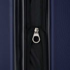 Bugatti - Valise d'enregistrement rigide 30 po de la collection Madrid - Bleu Marine-Roues pivotantes simples à 360 degrés pour un roulement sans effort, doux et silencieux