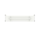 Manhattan Comfort - Ensemble de salle à manger Coney 135 cm style mid-century moderne - Blanc - Lot de 3-32,48 po L x 23 po l x 29,53 po H