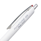 Pentel - Floatune Stylo à Bille Amélioré - Pointe 0,5mm - Encre Rouge-Le corps entièrement blanc mat procure un style épuré et sophistiqué qui correspond à une esthétique minimaliste de grande qualité