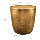 Modway - Viora Stockage de métaux Table d’appoint - Laiton poli-Conception cylindrique