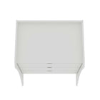 Manhattan Comfort - commode Coney 27,55" style milieu du siècle moderne - blanc-Garantie limitée du fabricant de 30 jours