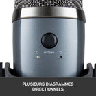 Blue Yeti Nano Premium USB Condenser Microphone, Shadow Grey-Onboard controls: Quickly adjust headphone volume, mic mute and pickup pattern so you can focus on your performance and connect directly to your computer or laptop via the included USB cable
