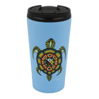 Oscardo - Tasse de voyage avec motif artistique autochtone Tortue médecine de James Jacko-Motif d’art autochtone authentique - Met en valeur des œuvres sous licence créées par des artistes des Premières Nations, Inuit et Métis de partout au Canada, célébrant la richesse des cultures autochtones et leur créativité