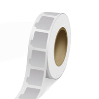 JAM Paper - Rouleaux d'étiquettes d'emballage - autocollants pour tubes de baume à lèvres - 2 1/8 x 2 1/8 - feuille métallique argentée - 125 étiquettes/rouleau-Couleur : feuille brillante argentée durable | Faites ressortir votre courrier avec des étiquettes d'adresse d'expédition colourées.