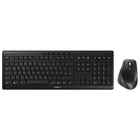 Cherry - Stream Ensemble clavier et souris de bureau - Noir -Clavier plat avec mécanisme à ciseaux CHERRY SX