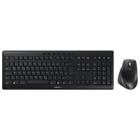 Cherry - Stream Ensemble clavier et souris de bureau - Noir -Clavier plat avec mécanisme à ciseaux CHERRY SX