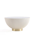 Manhattan Comfort - Ensemble de 2 tables : table basse Anderson moderne 71,5 cm et table d’appoint 46,8 cm - crème et gris-28,15 po L x 28,15 po l x 17,72 po H