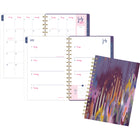 Cambridge - Agenda hebdomadaire/mensuel traits sombres EttaVee 2024-2025 - 5 1/2 po x 8 1/2 po - multicolore - anglais-12 pages mensuelles avec onglet pour passer rapidement à n'importe quelle date