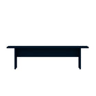 Manhattan Comfort - Banc de salle à manger moderne Nomad 67,91 po - Bleu-Banc de style rustique avec détails en grain de bois et base en H