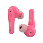 Belkin - SoundForm Nano​ Écouteurs sans fil pour enfants - Rose-Les écouteurs offrent jusqu'à 5 heures d'autonomie de lecture non-stop, avec 19 heures supplémentaires d'autonomie dans l'étui de chargement.