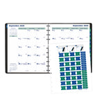 Blueline - 2026 Agenda mensuel MiracleBind 16 mois avec pages de notes rechargeables - 11 po x 9-1/16 po - Noir - Bilingue-Comprend 30 pages lignées qui peuvent être retirées et repositionnées