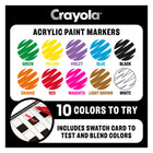 Crayola - Marqueurs à l'acrylique à pointe ogive - paquet de 10-8