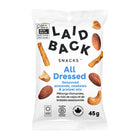 Laid Back Snacks - All Dressed Mélange d'amandes, de noix de cajou et de bretzels assaisonnés - 45g - Paquet de 20-exclusivement des noix grillées à sec