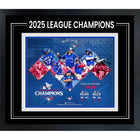 Frameworth - Blue Jays de Toronto champions de la Ligue americaine 2025 - impression encadree - 17 po l x 15 po H-Sous licence officielle de la MLB mettant en vedette les Blue Jays de Toronto en tant que champions de la Ligue americaine 2025 - un moment marquant dans l'histoire de la franchise