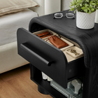 Modway - Bellamy 1-Tiroir Table de chevet - Noir-Glissières de plancher sans marquage