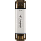 Transcend - SSD portable USB-C/A ESD310 - 1 To - Argent métallisé-Deux connecteurs, des possibilités infinies