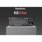 Keychron - Clavier mécanique sans fil K8 Max RGB - Échangeable à chaud - Interrupteur rouge - Disposition TKL - Noir-Interrupteurs remplaçable à chaud : Personnalisez votre expérience de frappe à la volée avec des interrupteurs remplaçable à chaud, vous permettant de personnaliser votre clavier facilement sans soudure, supportant divers interrupteurs mécaniques de style MX.
