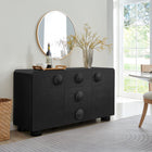 Modway - Sonnet 57" Armoire de rangement de buffet - Noir-Charnières à fermeture douce