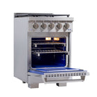 Kucht - 24 po Série KFX-X Cuisinière Pro Style au gaz naturel - Acier inoxydable-15