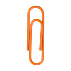 JAM Paper - Trombones standard colourés - 1 pouce - orange - paquet de 100-Quantité : 100 par boîte | Emballé dans une boîte transparente réutilisable pour garder votre bureau ou votre tiroir de bureau organisé