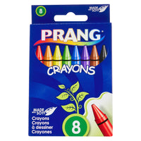 Prang - Crayons - taille standard - couleurs assorties - paquet de 8-Les crayons avec une formule unique pour une expérience plus sûre, plus fluide et plus colorée