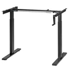 Ezywork - Cadre de bureau debout manuel - manivelle -noir-Plage de réglage de la hauteur : 27,6" - 46,5" (70 cm - 118 cm)