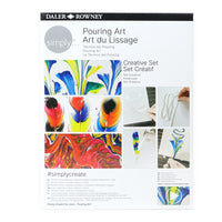 Daler-Rowney - Ensemble Simply Creative de 28 pièces - Pouring Art-Avertissement ! Vous serez hypnotisé - les projets artistiques à techniques de pouring sont incroyablement amusants et faciles à apprendre. 